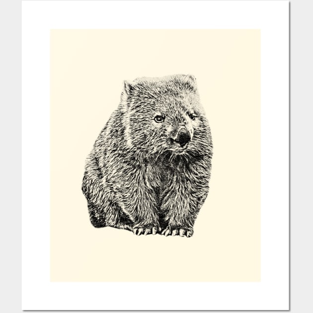 Wombat Wall Art by Guardi